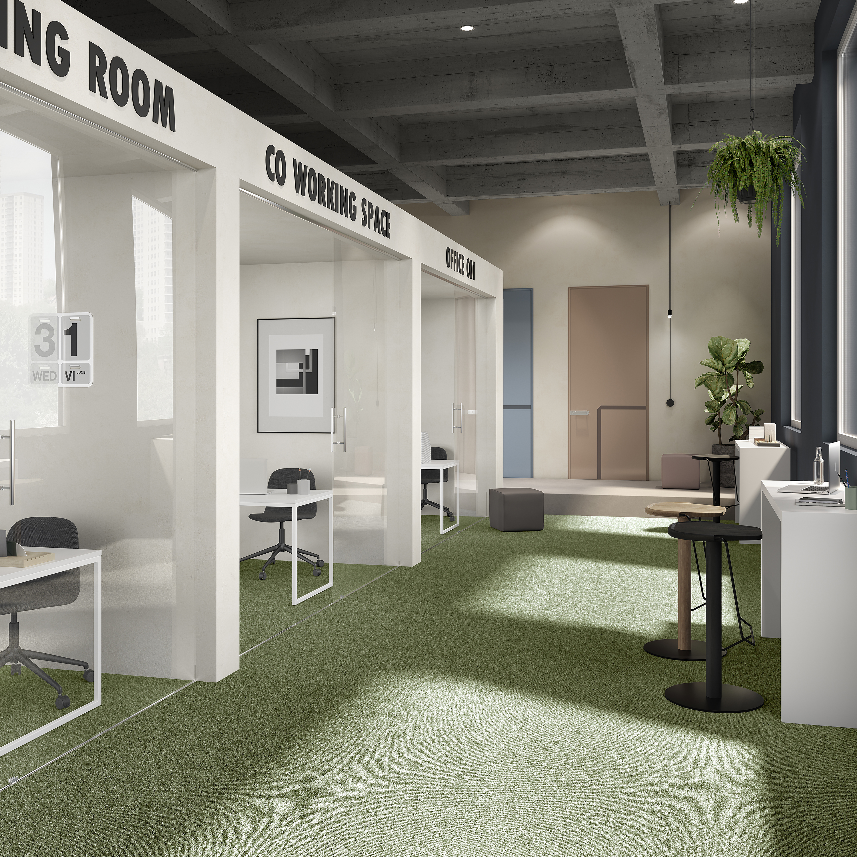 Ковровая плитка Medusa Tile 21 (500*500*5 мм) — купить в Кирове