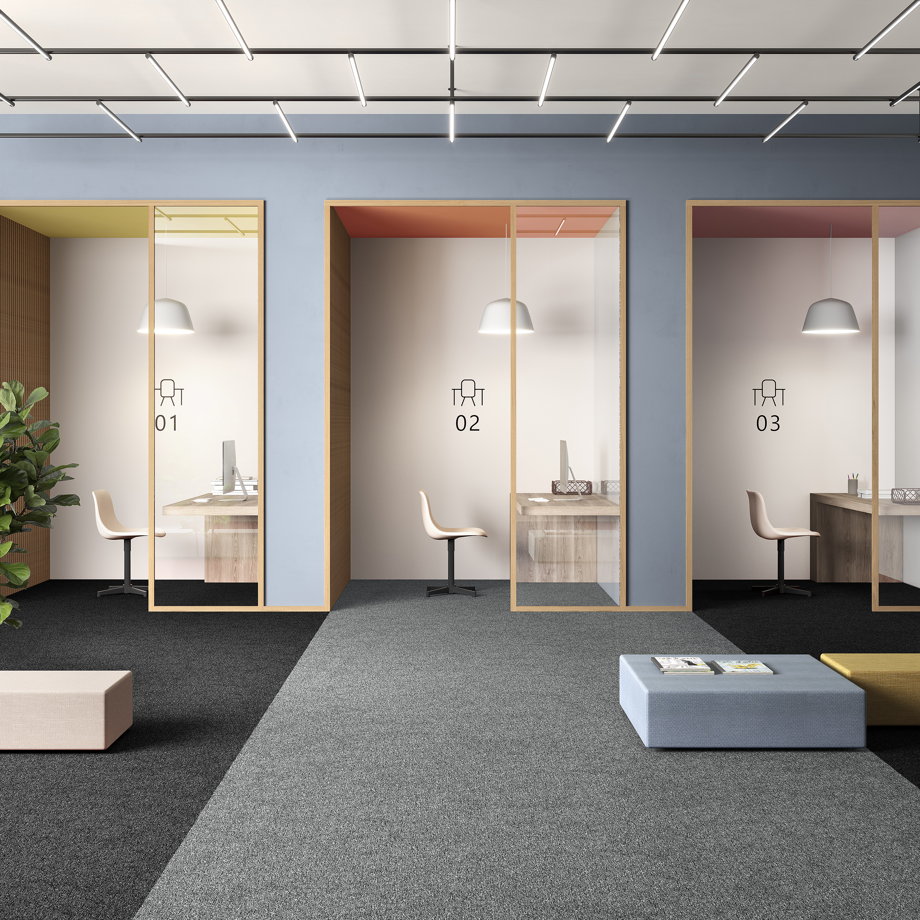 Ковровая плитка Medusa Tile 90 (500*500*5 мм) — купить в Кирове